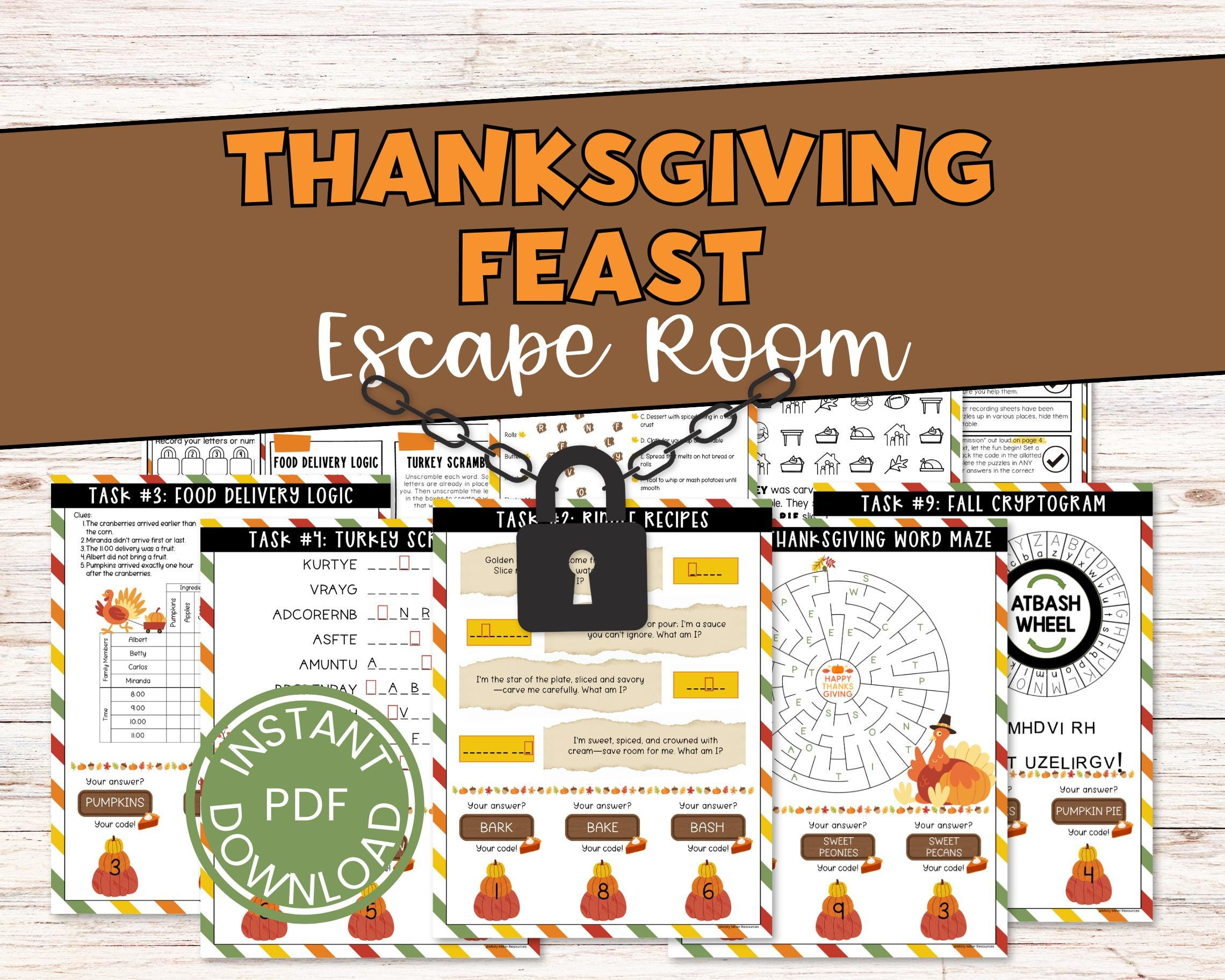 escape room thanksgiving etsy throughout thanksgiving with granny logic puzzle answers Escape Room Thanksgiving - Etsy throughout Thanksgiving With Granny Logic Puzzle Answers