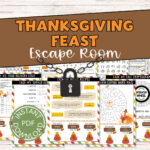 Escape Room Thanksgiving   Etsy With Regard To Thanksgiving With Granny Logic Puzzle Key
