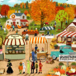 Fall Festivalabby Jacobs 1000 Piece Jigsaw Puzzle   Asterisk Jigsaw  Puzzles With Thanksgiving Jigsaw Puzzles