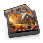 Fall Season Thanksgiving Dinner Puzzle, Autumn Afternoon Puzzle Inside Thanksgiving Puzzle 500 Piece