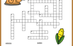 Free Printable Thanksgiving Crossword inside Thanksgiving Puzzle Printable