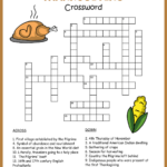 Free Printable Thanksgiving Crossword Regarding Thanksgiving Crossword Puzzle Printable Free