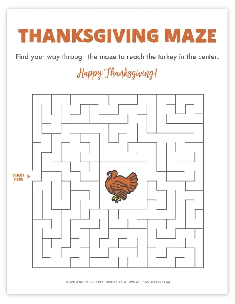 free printable thanksgiving maze thanksgiving games and activities inside thanksgiving maze puzzles Free Printable Thanksgiving Maze - Thanksgiving Games And Activities inside Thanksgiving Maze Puzzles