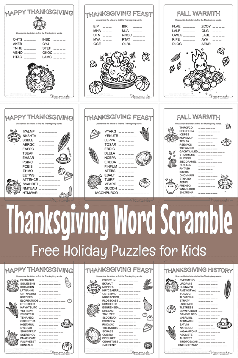 free printable thanksgiving word scramble with answers regarding puzzles to print thanksgiving word scramble answers Free Printable Thanksgiving Word Scramble (With Answers!) regarding Puzzles to Print Thanksgiving Word Scramble Answers