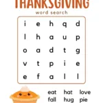 Free Printable Thanksgiving Word Search For Kids For Thanksgiving Word Puzzles Printable