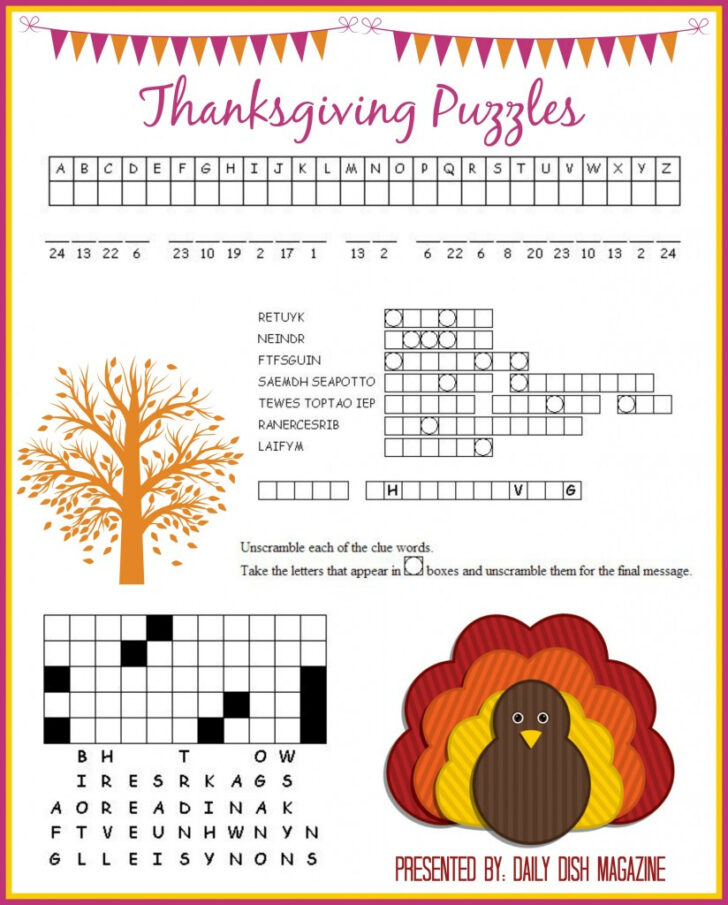 Thanksgiving Puzzles to Print Free Thanksgiving Puzzles to Print Free