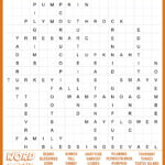 Free Thanksgiving Word Search Printable   With Answers Included Regarding Thanksgiving Puzzles For Adults