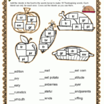 Fun Games 4 Learning: Thanksgiving Word Puzzles Freebie Within Thanksgiving Puzzle Games