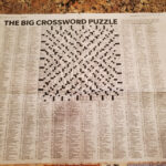 Giant Crossword Puzzle In The Record Every Thanksgiving : R/Newjersey Within The Big Crossword Puzzle Thanksgiving