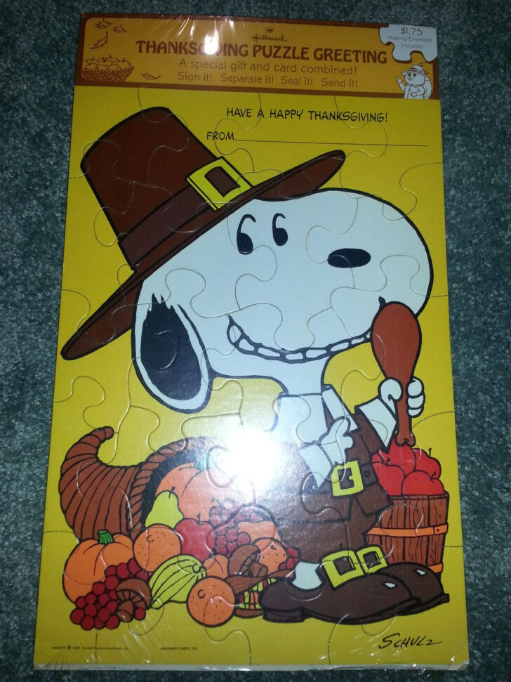 Snoopy Thanksgiving Puzzle Snoopy Thanksgiving Puzzle