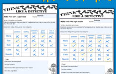 Logic Puzzles For Kids – Deductive Reasoning & Make Your Own! for Thanksgiving Dinner Logic Grid Puzzle Answers