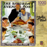 Masterpieces 1000 Piece Jigsaw Puzzle   Norman Rockwell Collection Throughout Norman Rockwell Thanksgiving Jigsaw Puzzle