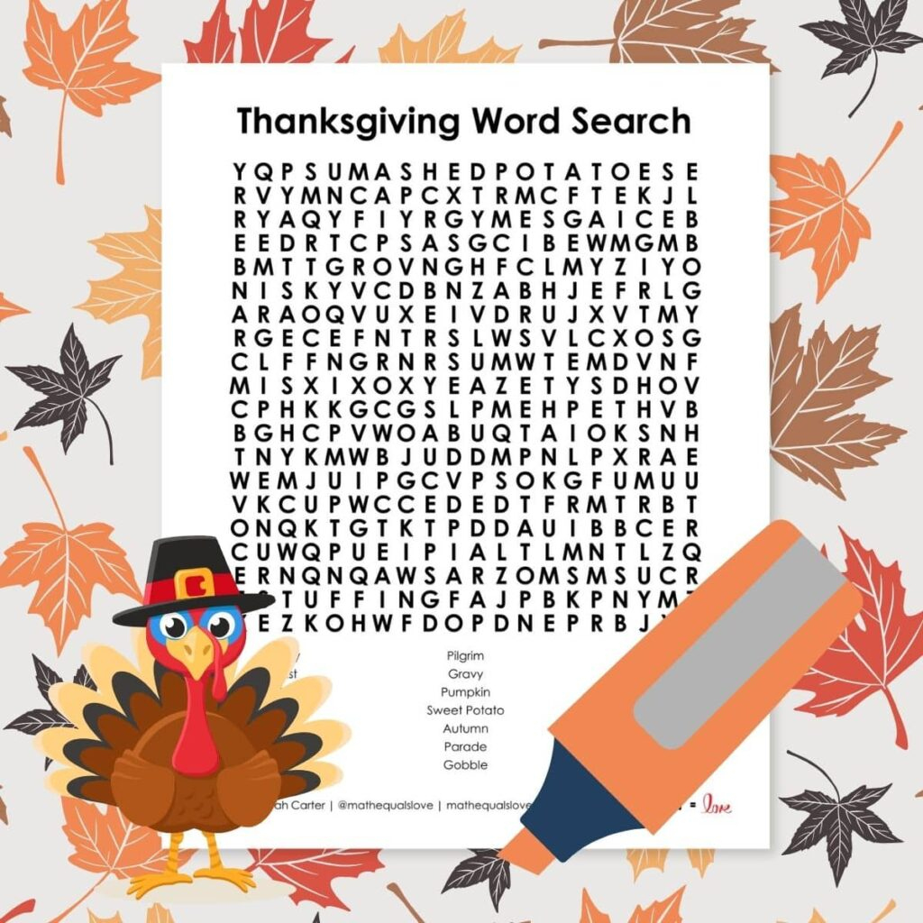 printable thanksgiving puzzles and games math love within thanksgiving games and puzzles Printable Thanksgiving Puzzles And Games | Math = Love within Thanksgiving Games and Puzzles