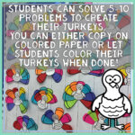 Solving Inequalities Variables One Side Thanksgiving Math Craft For Thanksgiving Solving Inequalities Puzzle