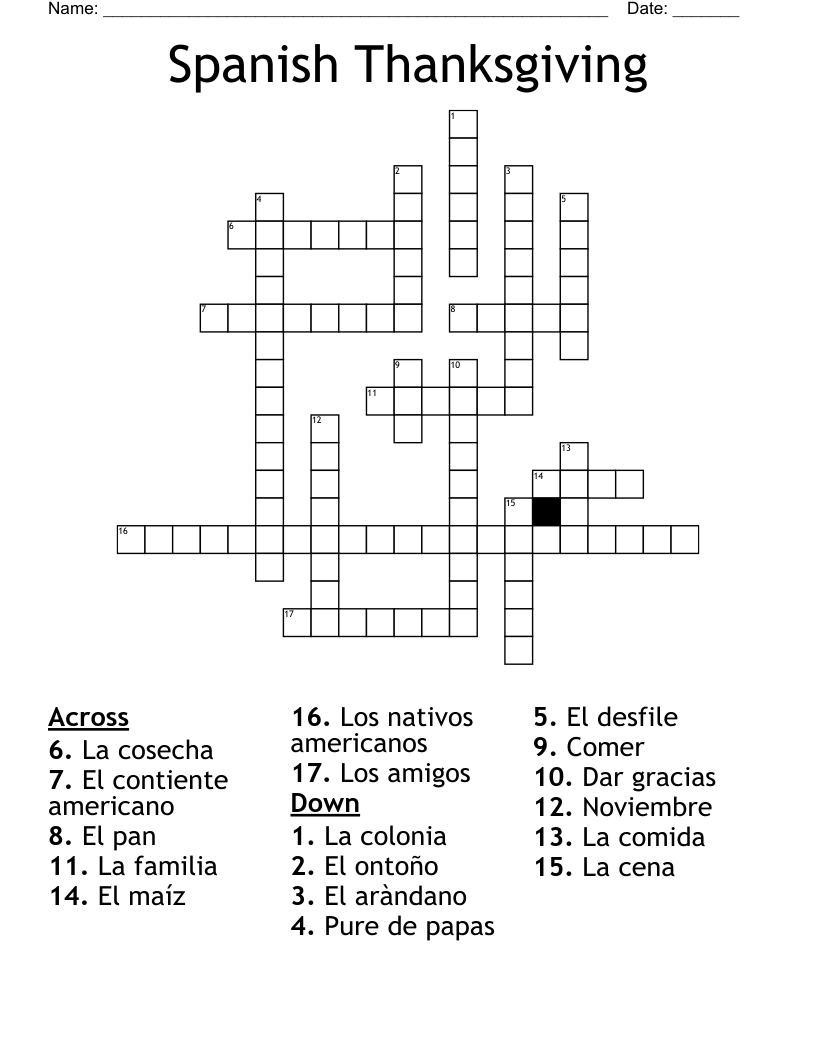 spanish thanksgiving crossword wordmint pertaining to spanish thanksgiving crossword puzzle Spanish Thanksgiving Crossword - Wordmint pertaining to Spanish Thanksgiving Crossword Puzzle