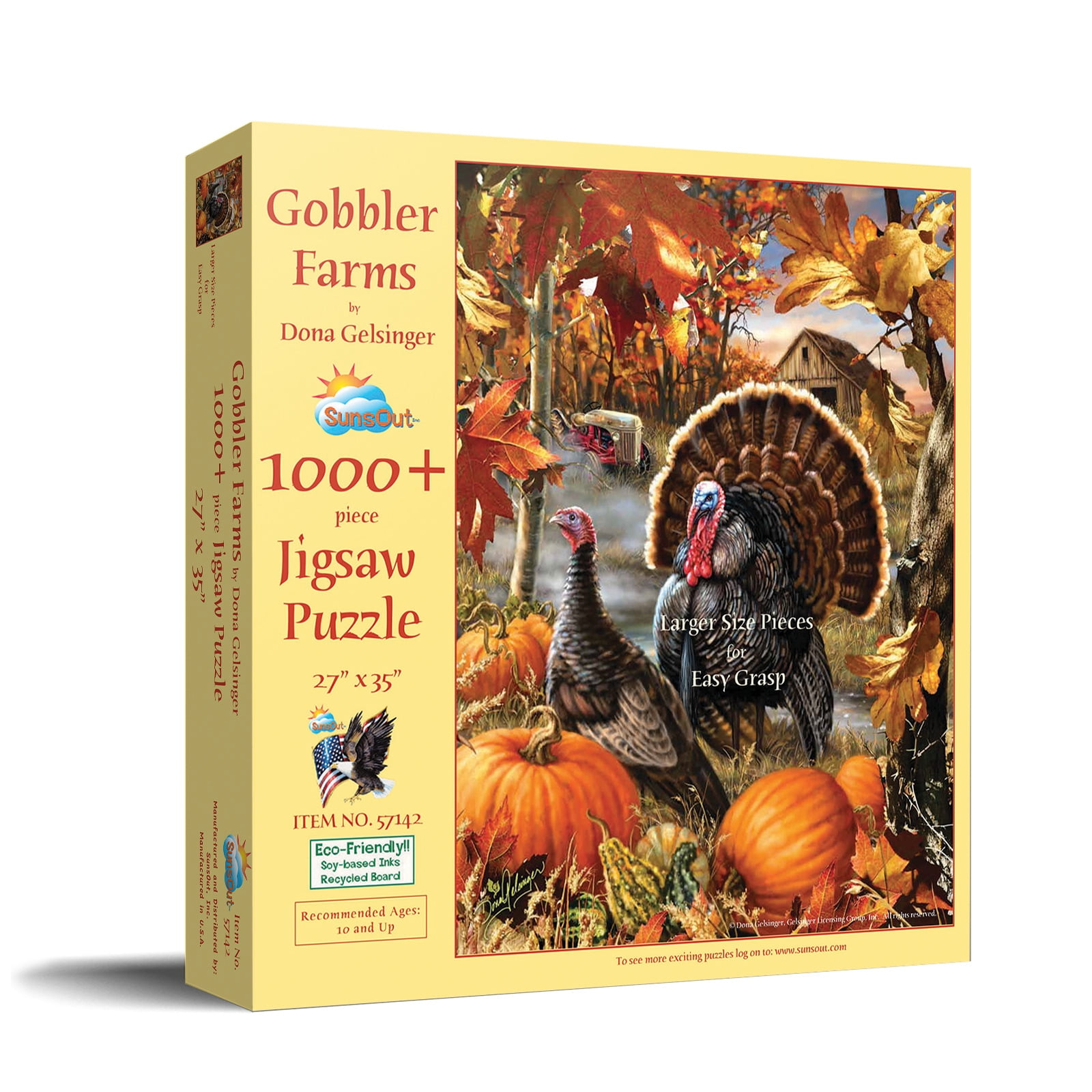 sunsout gobbler farms jigsaw puzzle 1000 pieces 27x35 art in thanksgiving puzzles 1000 pieces Sunsout Gobbler Farms Jigsaw Puzzle, 1000 Pieces, 27X35, Art in Thanksgiving Puzzles 1000 Pieces
