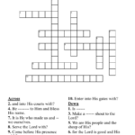 Thankfulness Psalm 100:1 5 Crossword   Wordmint Regarding Psalms Of Thanksgiving Crossword Puzzle