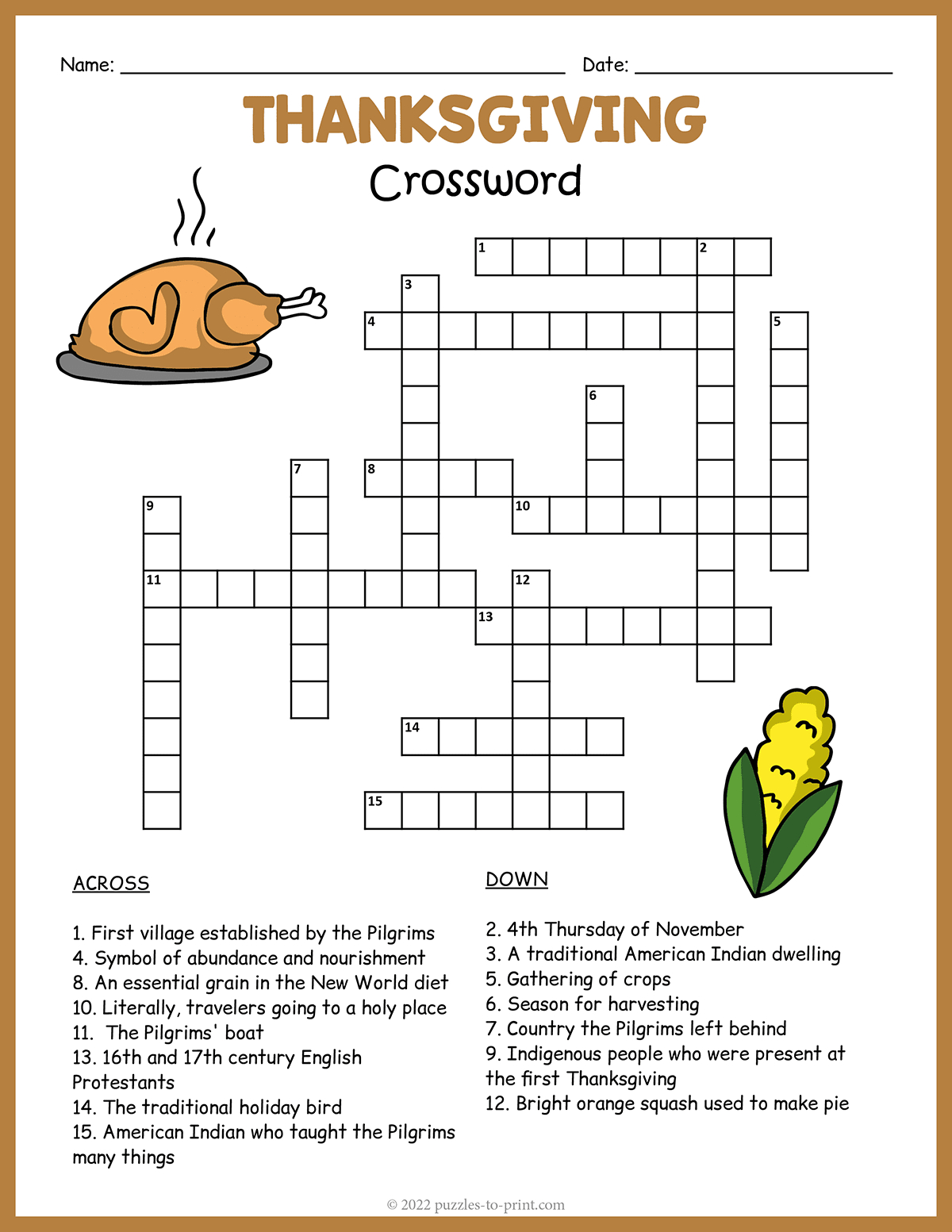 thanksgiving crossword in crossword puzzle thanksgiving Thanksgiving Crossword in Crossword Puzzle Thanksgiving