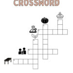 Thanksgiving Crossword Puzzle   Cute & Free Printable | Saturdaygift Throughout Easy Thanksgiving Crossword Puzzles