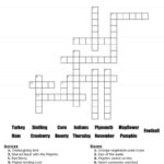 Thanksgiving Crossword Puzzle Free Printable For Kids Or Adults For Thanksgiving Crossword Puzzle With Word Bank