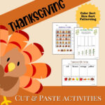 Thanksgiving Cut & Paste Activities For Preschool Through For Thanksgiving With Granny Logic Puzzle Answers