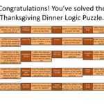 Thanksgiving Dinner Logic Puzzle | Pptx With Regard To Thanksgiving Dinner Logic Puzzle Answer Key