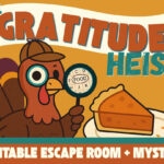 Thanksgiving Escape Room Kit Kids Mystery Game Dinner Table Logic Pertaining To Thanksgiving Dinner Logic Grid Puzzle