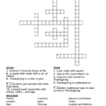 Thanksgiving Foods Crossword   Wordmint Pertaining To First Thanksgiving Foods Crossword Puzzle Answer Key