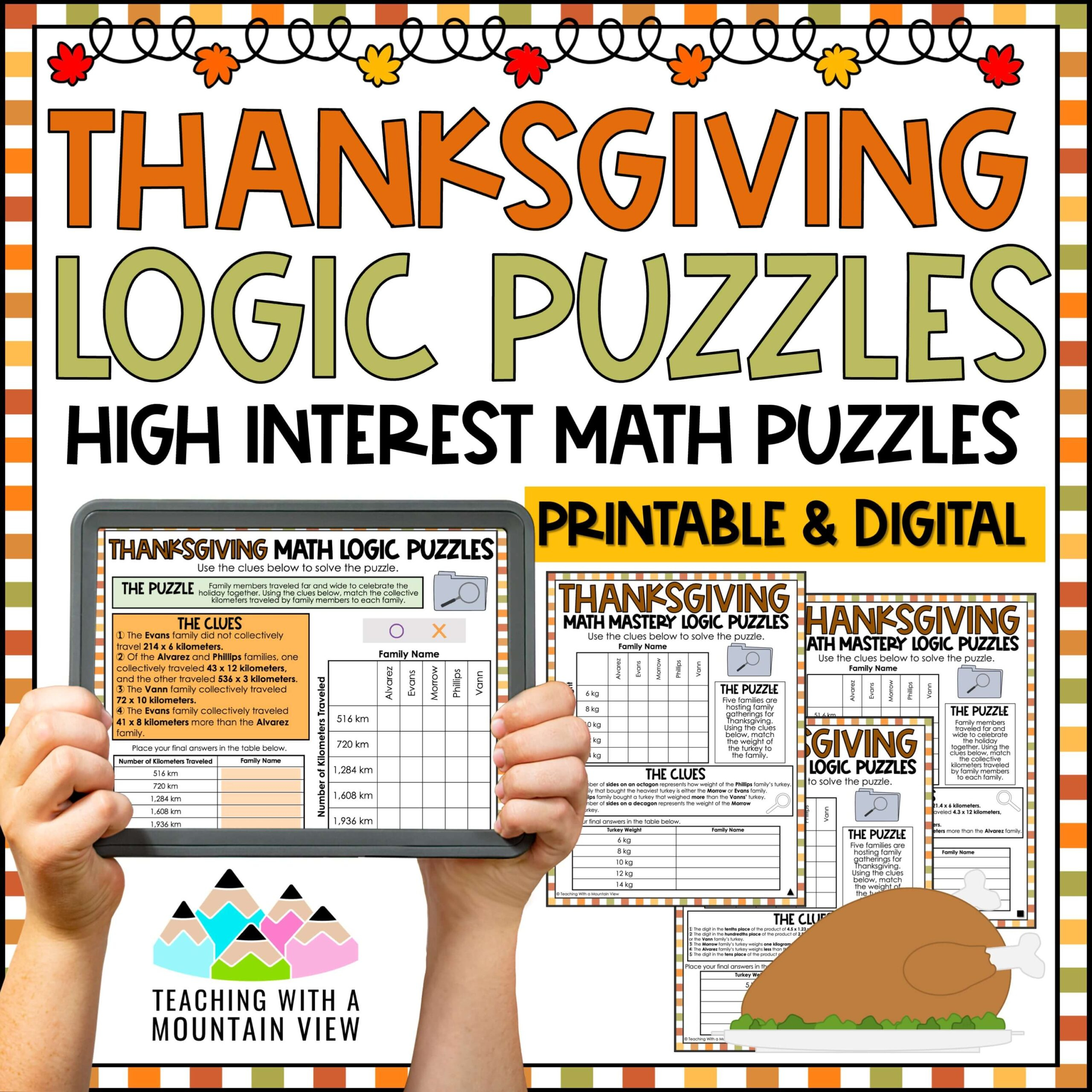 thanksgiving math logic puzzles activities for critical thinking with regard to logic puzzle thanksgiving Thanksgiving Math Logic Puzzles Activities For Critical Thinking with regard to Logic Puzzle Thanksgiving