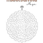 Thanksgiving Maze Printable   Cute & Free Templates | Saturdaygift Inside Thanksgiving Maze Puzzles