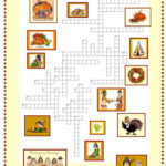 Thanksgiving : New Crossword Puzzle…: English Esl Worksheets Pdf & Doc Inside Esl Thanksgiving Crossword Puzzle