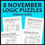 Thanksgiving / November Logic Puzzles – Primeandpi With Regard To Thanksgiving Dinner Logic Grid Puzzle Answers