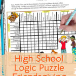 Thanksgiving Or Friendsgiving Logic Puzzle For High School Inside Thanksgiving Logic Puzzles For Middle School