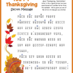 Thanksgiving Secret Message Puzzle Regarding Thanksgiving Secret Message Puzzle