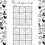 Thanksgiving Sudoku Puzzles   Cute & Free Printables | Saturdaygift Pertaining To Thanksgiving Sudoku Puzzle