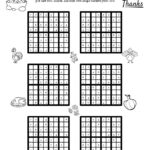 Thanksgiving Themed Sudoku Puzzles • Beeloo Printable Crafts And Regarding Thanksgiving Sudoku Puzzle