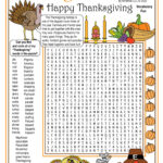 Thanksgiving Then & Now Printable Vocabulary Word Search Puzzle With Regard To Word Puzzles For Thanksgiving
