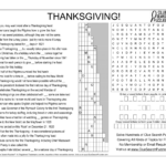 Thanksgiving Trivia Quiz In Thanksgiving Quiz Puzzle