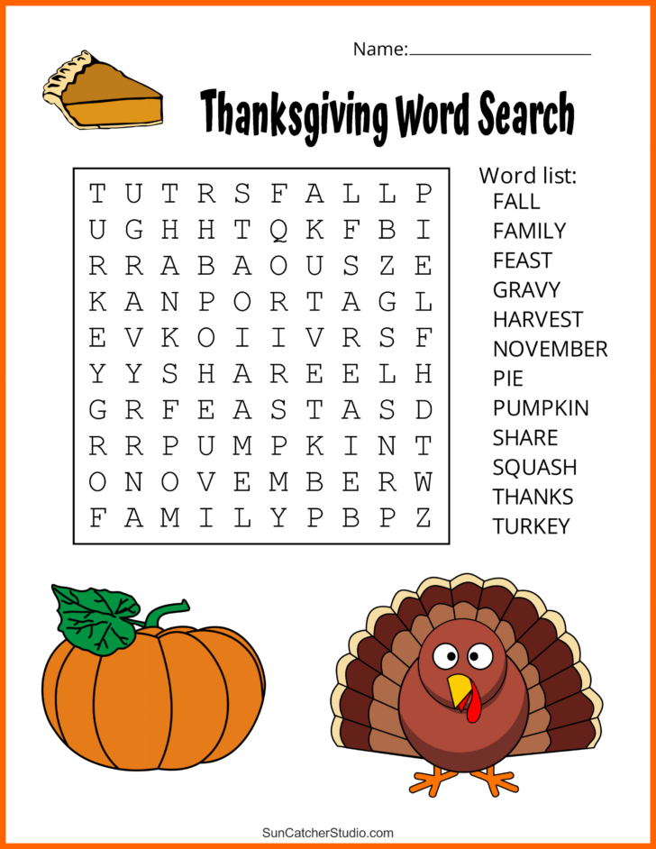 Thanksgiving Hidden Picture Puzzles Printables