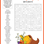 Thanksgiving Word Search Regarding Online Thanksgiving Puzzles