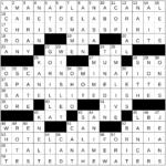 0118 25 Ny Times Crossword 18 Jan 25, Saturday   Nyxcrossword With Regard To Felt In The Christmas Spirit Nyt Crossword