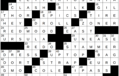0701-23 Ny Times Crossword 1 Jul 23, Saturday - Nyxcrossword throughout Christmas Story Villain Nyt Crossword