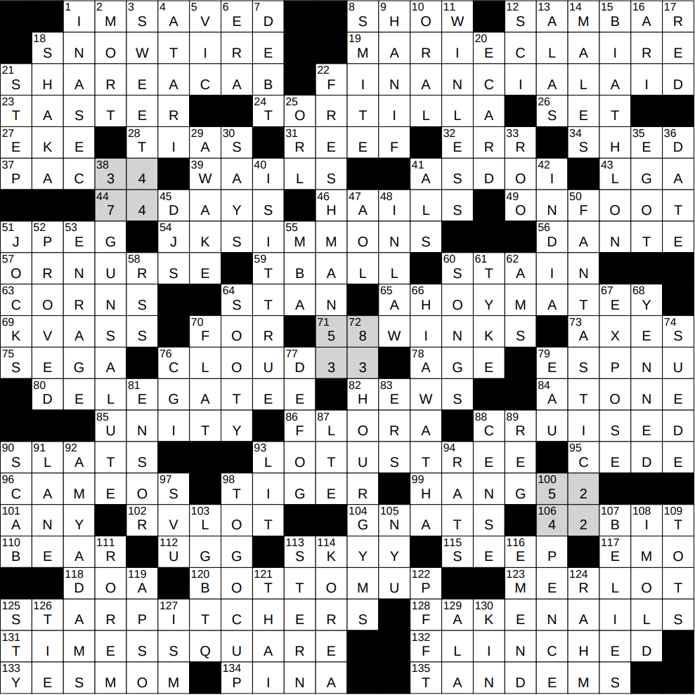 0901-24 Ny Times Crossword 1 Sep 24, Sunday - Nyxcrossword inside Like Santa After Christmas Presumably Nyt Crossword Clue