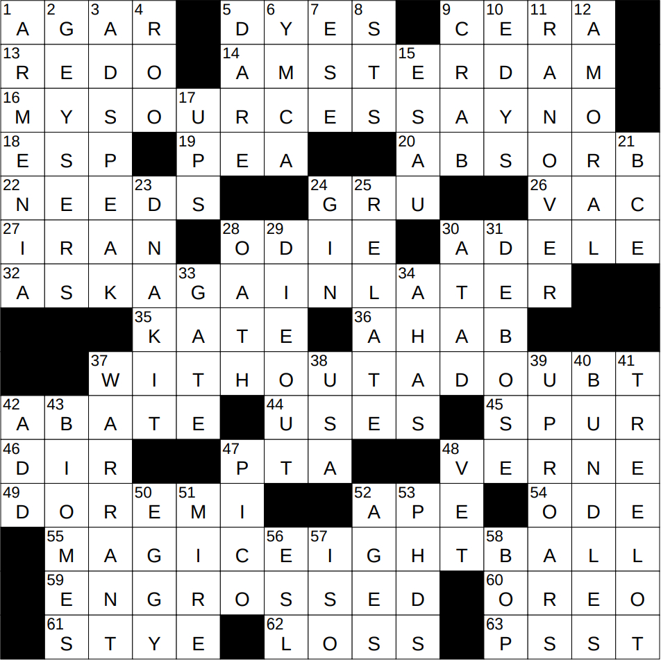 1008 25 ny times crossword 8 oct 25 wednesday nyxcrossword intended for eggy christmas drink crossword 1008-25 Ny Times Crossword 8 Oct 25, Wednesday - Nyxcrossword intended for Eggy Christmas Drink Crossword