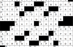 1008-25 Ny Times Crossword 8 Oct 25, Wednesday – Nyxcrossword intended for Source of Some Halloween and Christmas Traditions Crossword