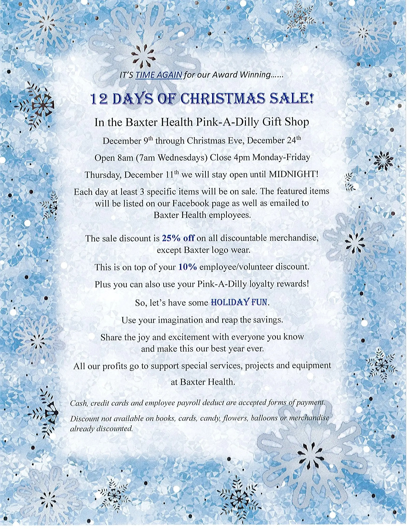 12 Days Of Christmas Sale | Ktlo in Christmas Time Sale Crossword