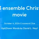 2003 Ensemble Christmas Movie Answer   Up And Down Words Clue In Ensemble Christmas Movie Crossword