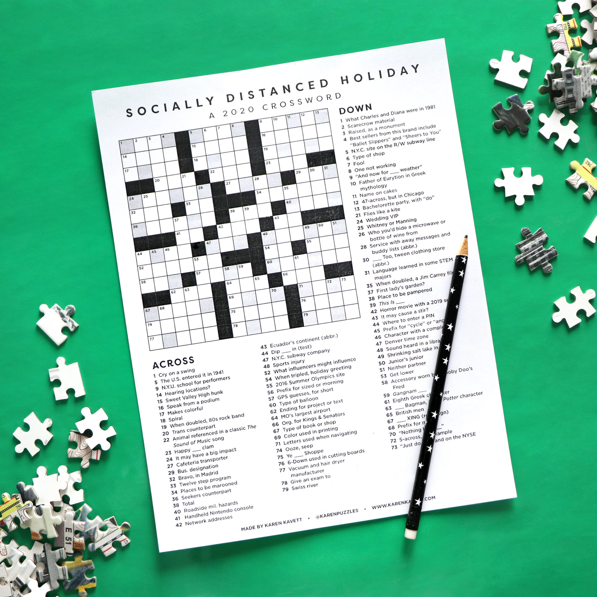 2020 Christmas Crossword - Karen Kavett for Christmas Party Nyt Crossword