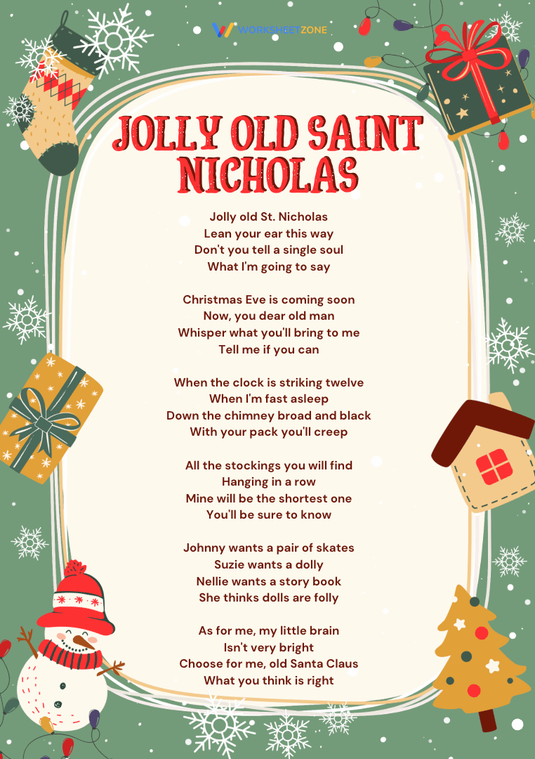 30+ Christmas Poems For Kids To Read This Holiday Season with regard to Christmas Poem Opener Crossword