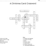 A Christmas Carol Crossword Printable Intended For A Christmas Carol Role Crossword